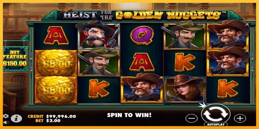 Heist for the Golden Nuggets gaming machine for money, picture 2