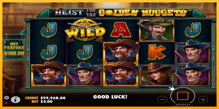 Heist for the Golden Nuggets gaming machine for money, picture 3