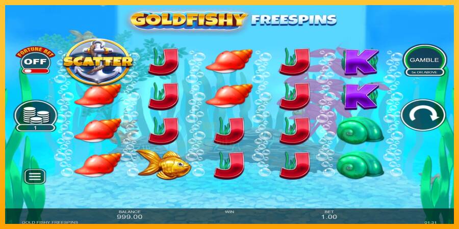 Gold Fishy Free Spins gaming machine for money, picture 2