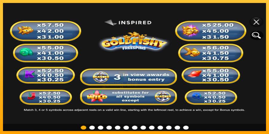 Gold Fishy Free Spins gaming machine for money, picture 4