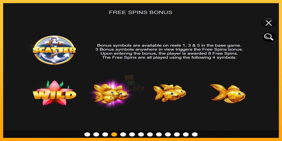 Gold Fishy Free Spins gaming machine for money, picture 5