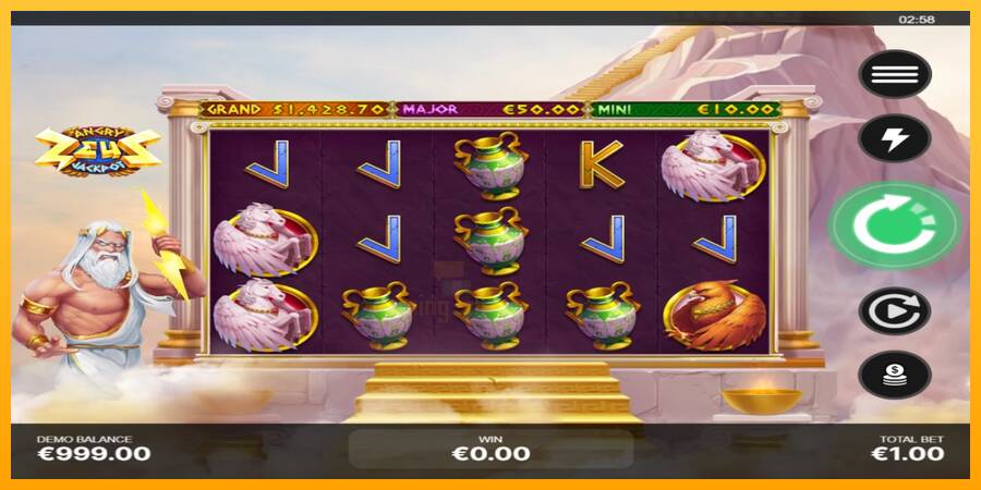 Angry Zeus Jackpot gaming machine for money, picture 2