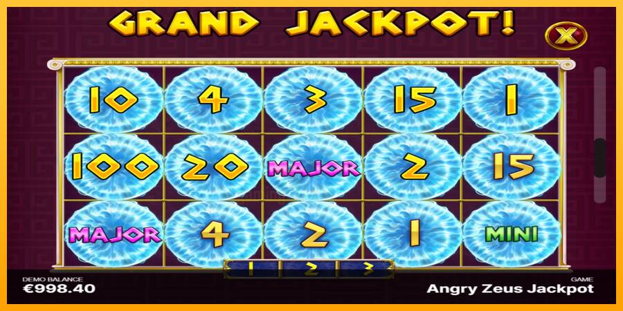 Angry Zeus Jackpot gaming machine for money, picture 7