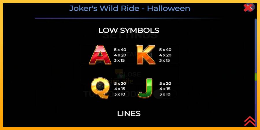 Jokers Wild Ride Halloween gaming machine for money, picture 6