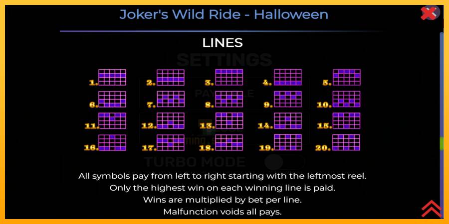 Jokers Wild Ride Halloween gaming machine for money, picture 7