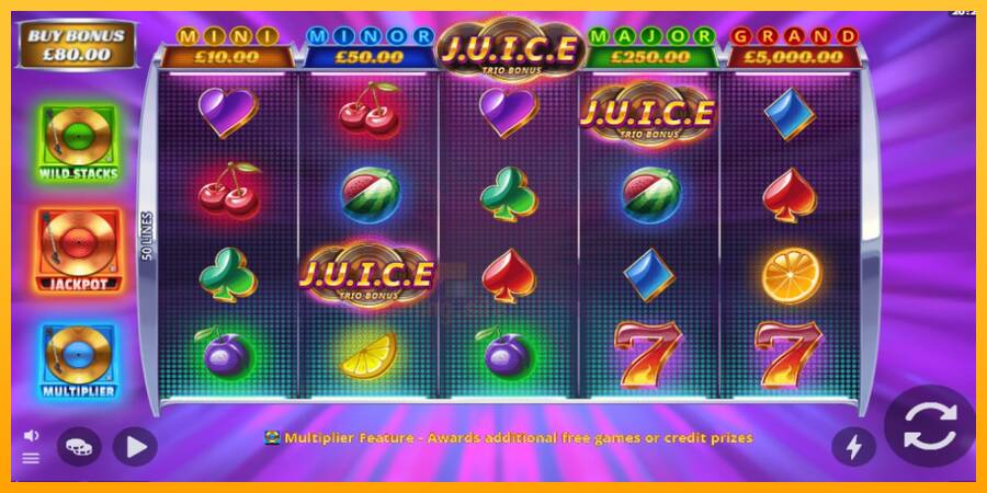 J.U.I.C.E. Trio Bonus gaming machine for money, picture 1