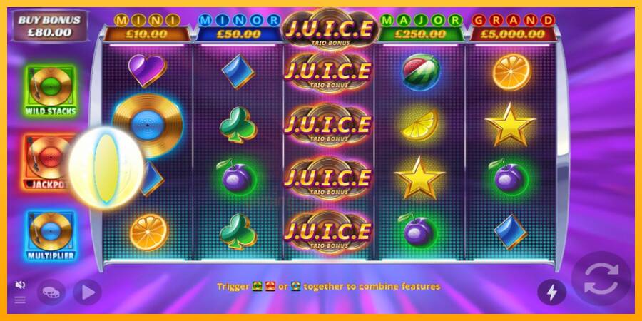 J.U.I.C.E. Trio Bonus gaming machine for money, picture 3