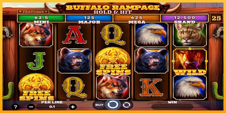 Buffalo Rampage Hold & Hit gaming machine for money, picture 1