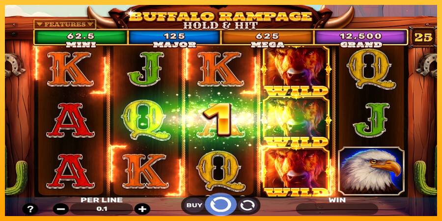 Buffalo Rampage Hold & Hit gaming machine for money, picture 3