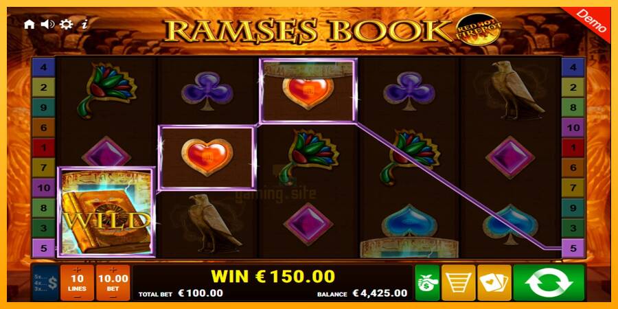 Ramses Book Red Hot Firepot gaming machine for money, picture 3