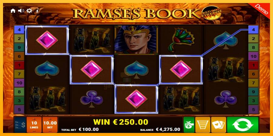 Ramses Book Red Hot Firepot gaming machine for money, picture 4