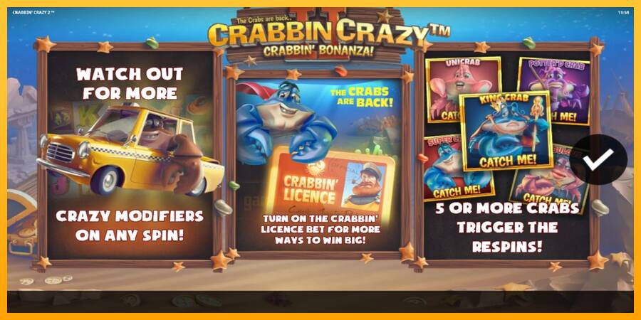 Crabbin Crazy 2 gaming machine for money, picture 1