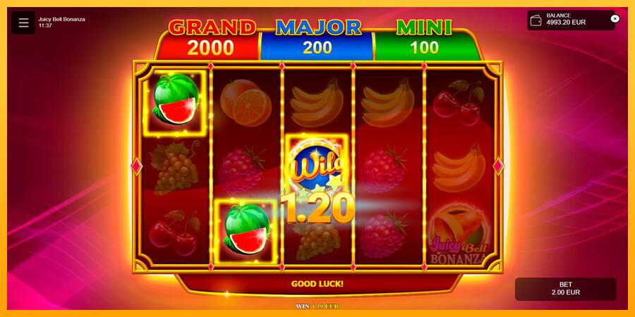 Juicy Bell Bonanza gaming machine for money, picture 4