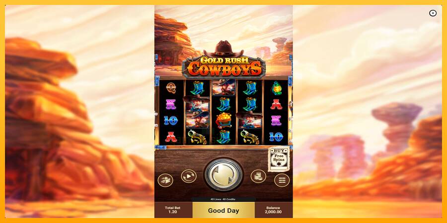 Gold Rush Cowboys gaming machine for money, picture 1