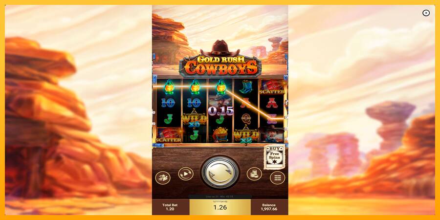 Gold Rush Cowboys gaming machine for money, picture 2