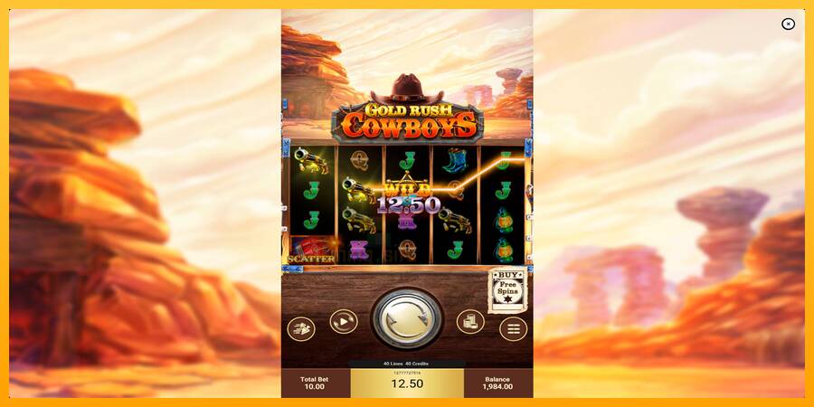 Gold Rush Cowboys gaming machine for money, picture 3