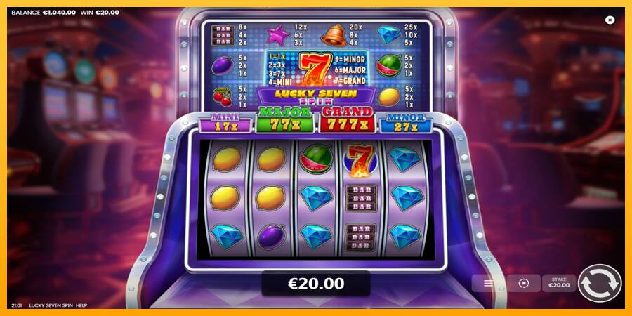 Lucky Seven Spin gaming machine for money, picture 4