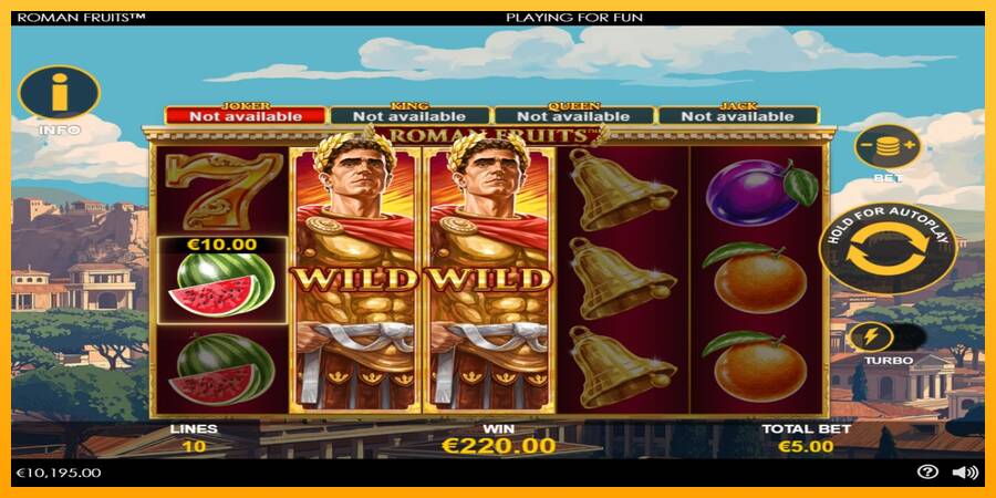 Roman Fruits gaming machine for money, picture 3