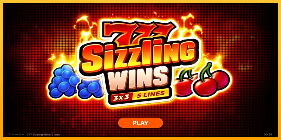 777 Sizzling Wins: 5 Lines gaming machine for money, picture 1