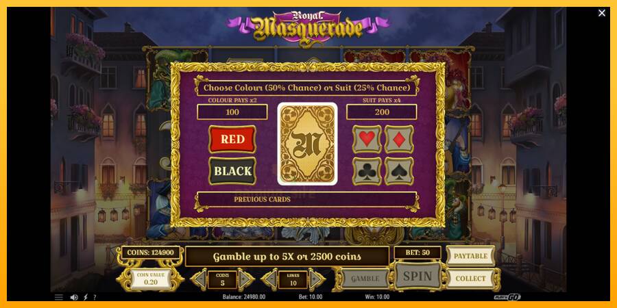 Royal Masquerade gaming machine for money, picture 4