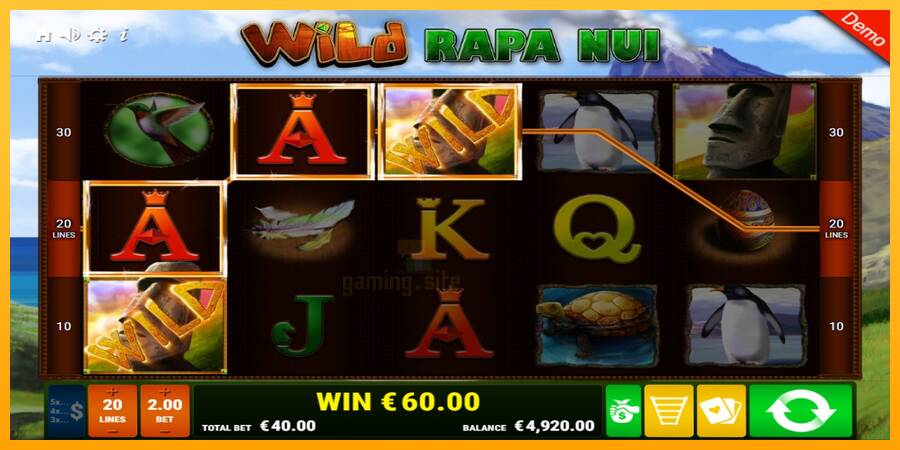 Wild Rapa Nui gaming machine for money, picture 1