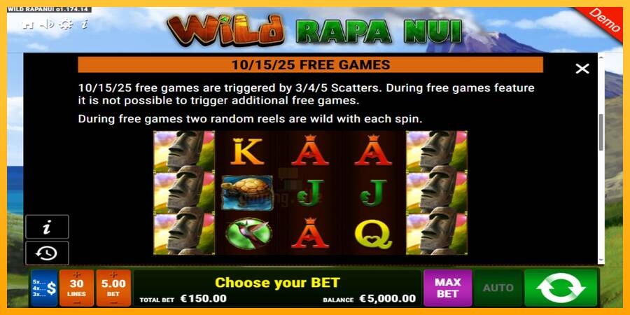 Wild Rapa Nui gaming machine for money, picture 4