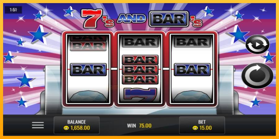 Sevens and Bars gaming machine for money, picture 1