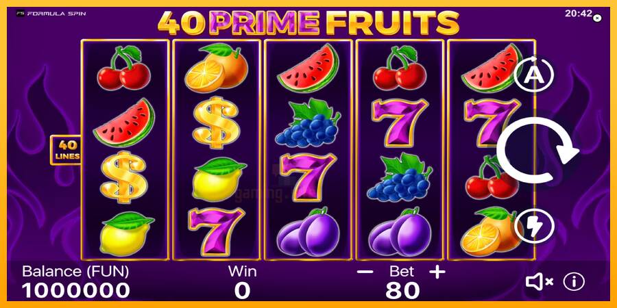 40 Prime Fruits gaming machine for money, picture 2