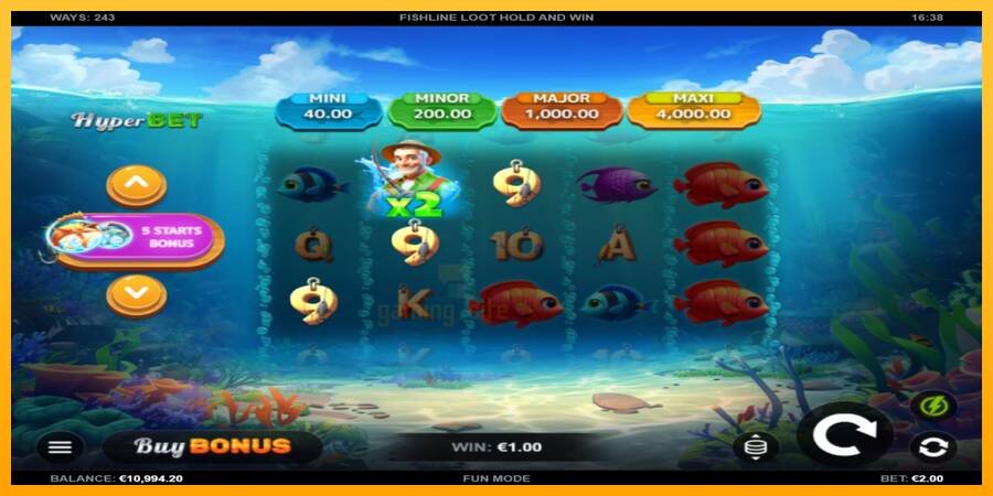 Fishline Loot Hold and Win gaming machine for money, picture 3