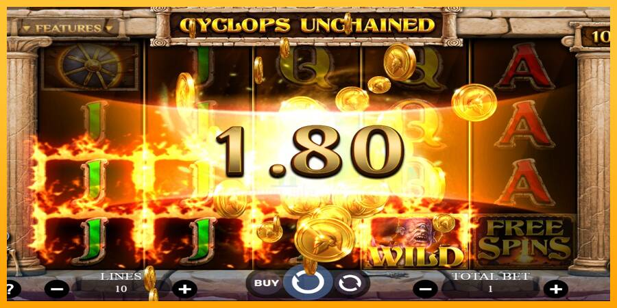 Cyclops Unchained gaming machine for money, picture 3