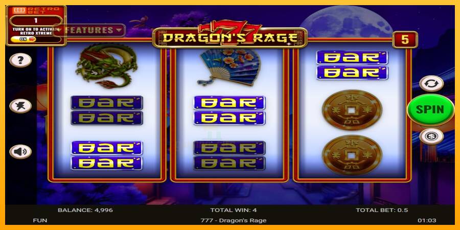 777 - Dragons Rage gaming machine for money, picture 3