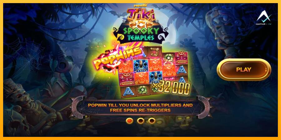 TikiPop Spooky Temples gaming machine for money, picture 1