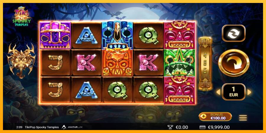 TikiPop Spooky Temples gaming machine for money, picture 2