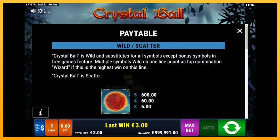 Crystal Ball gaming machine for money, picture 5