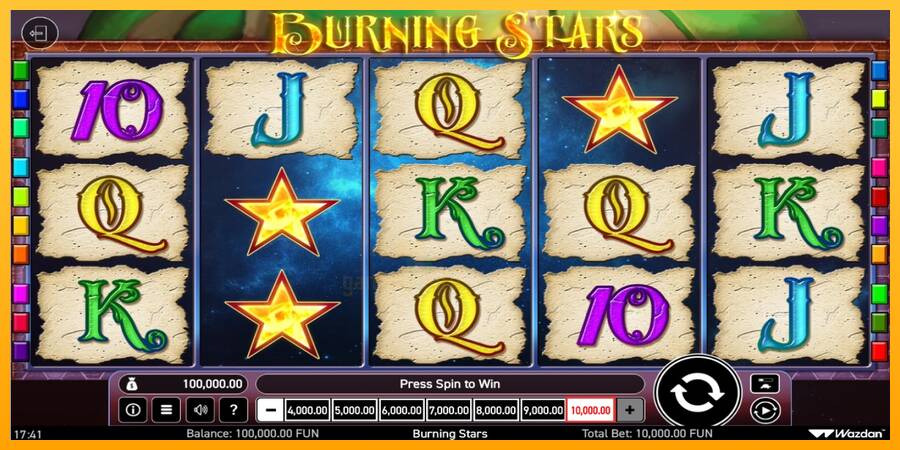 Burning Stars gaming machine for money, picture 1