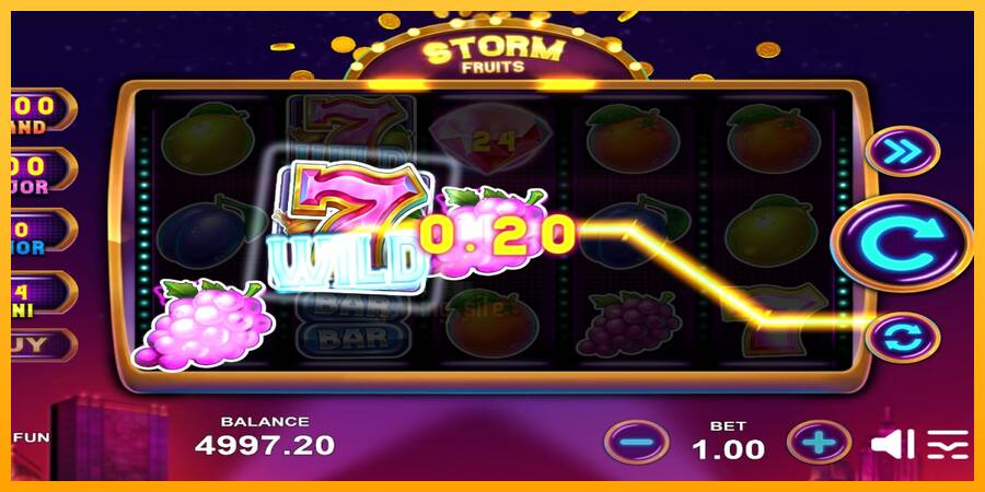 Storm Fruits gaming machine for money, picture 4