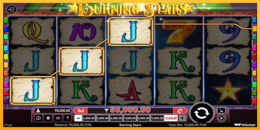 Burning Stars gaming machine for money, picture 2