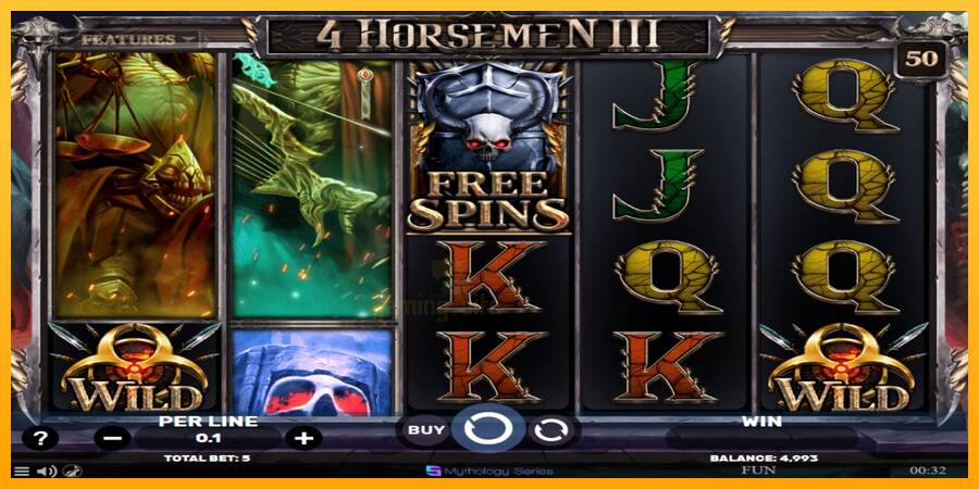 4 Horsemen III gaming machine for money, picture 2