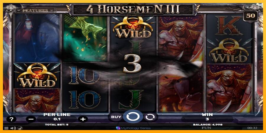 4 Horsemen III gaming machine for money, picture 3