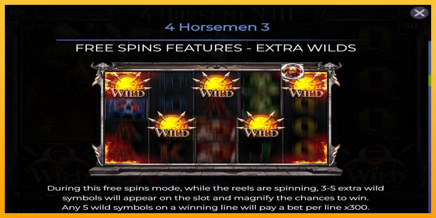 4 Horsemen III gaming machine for money, picture 5