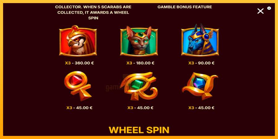 Scarab Wheel gaming machine for money, picture 6