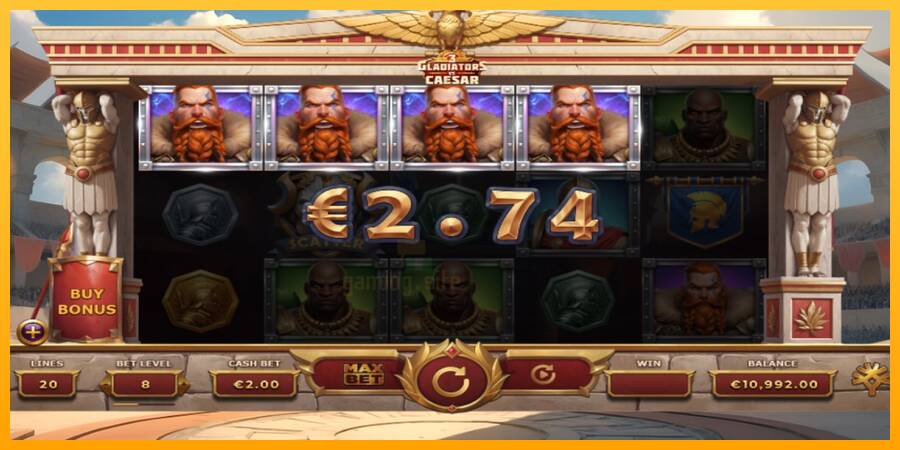 3 Gladiators Vs Caesar gaming machine for money, picture 2