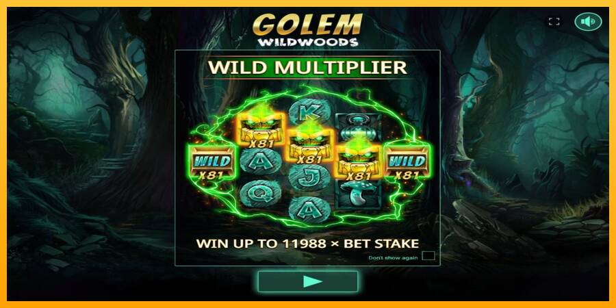 Golem Wildwoods gaming machine for money, picture 1