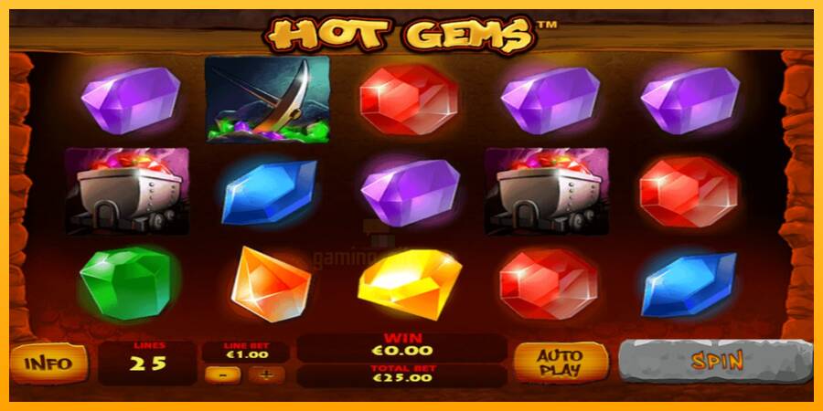 Hot Gems gaming machine for money, picture 1