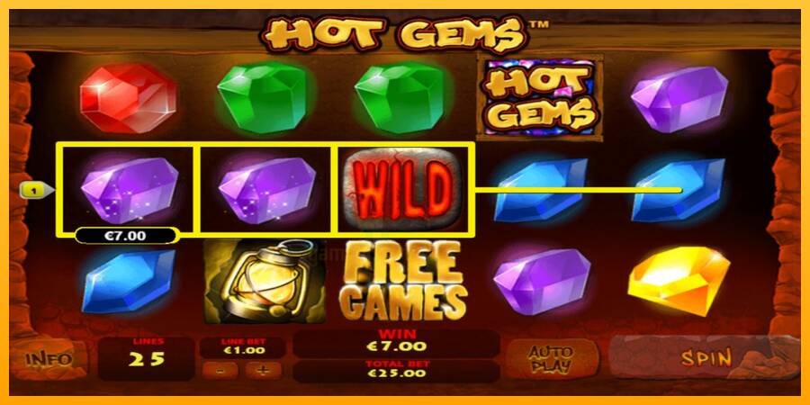 Hot Gems gaming machine for money, picture 2