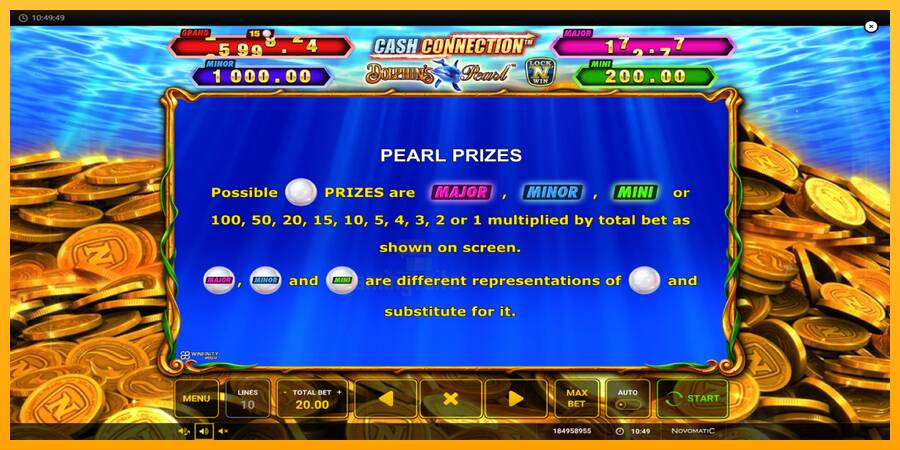 Cash Connection Dolphins Pearl gaming machine for money, picture 6