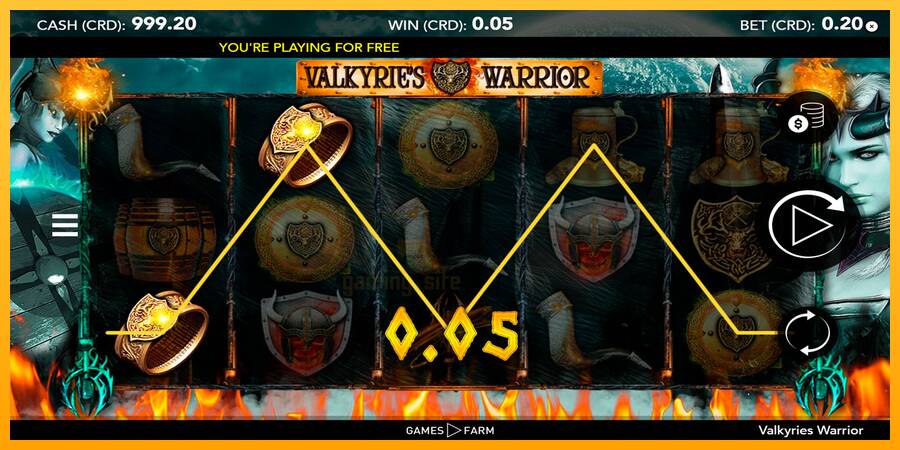 Valkyries Warrior gaming machine for money, picture 2