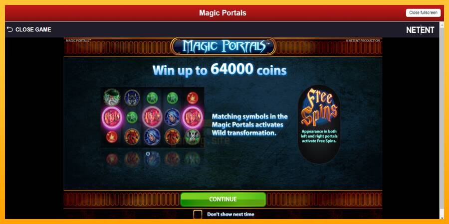 Magic Portals gaming machine for money, picture 1