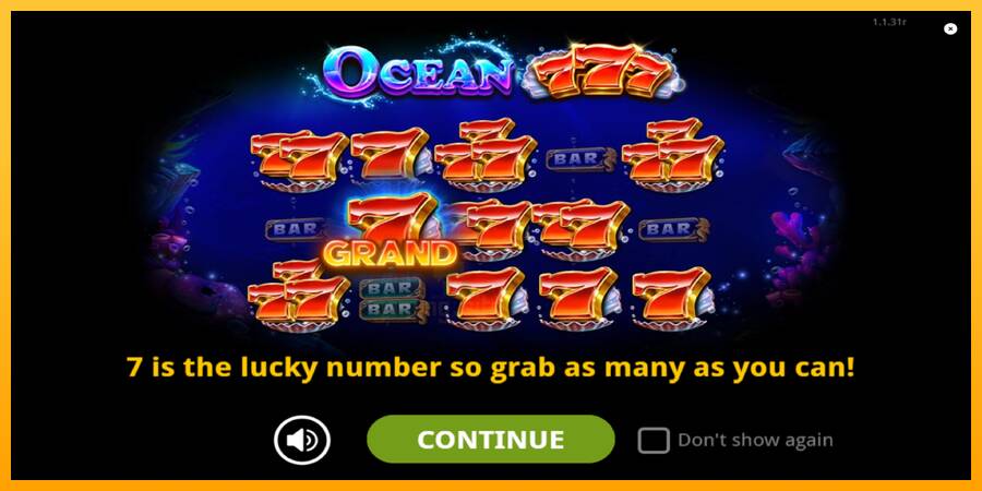 Ocean 777 gaming machine for money, picture 1