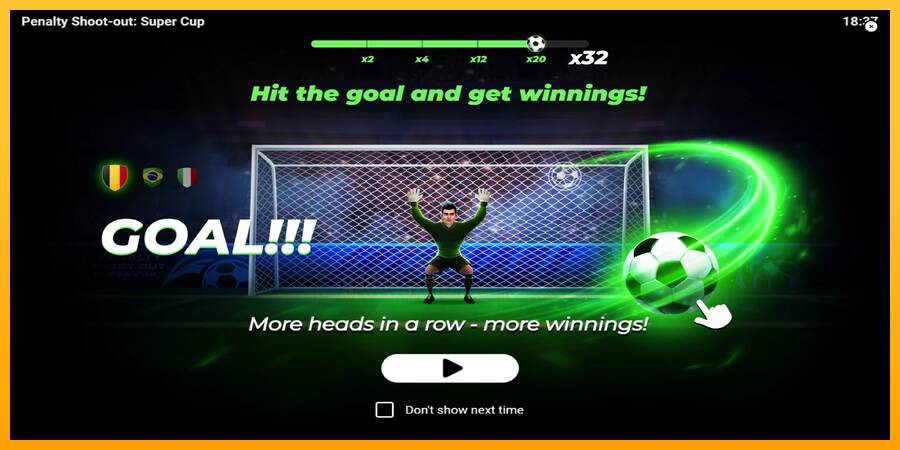 Penalty Shoot-Out: Super Cup gaming machine for money, picture 1